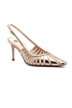 Slingback Sunny in pelle effetto metallizzato oro ROBERTO FESTA | SUNNYLUXORALBA